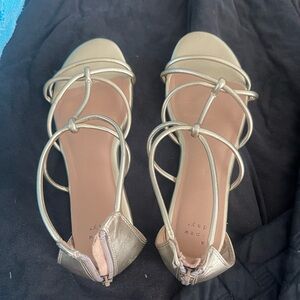 A New Day size 10  Gold Strappy Sandals